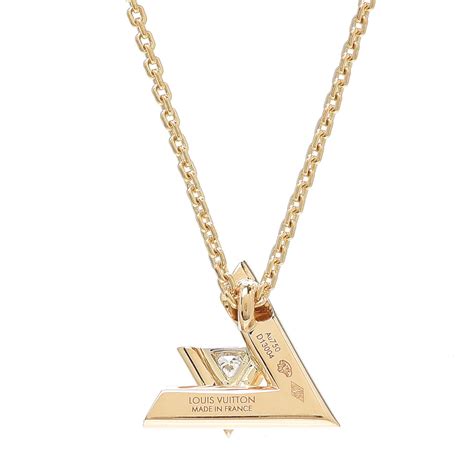 Louis Vuitton necklace with diamond